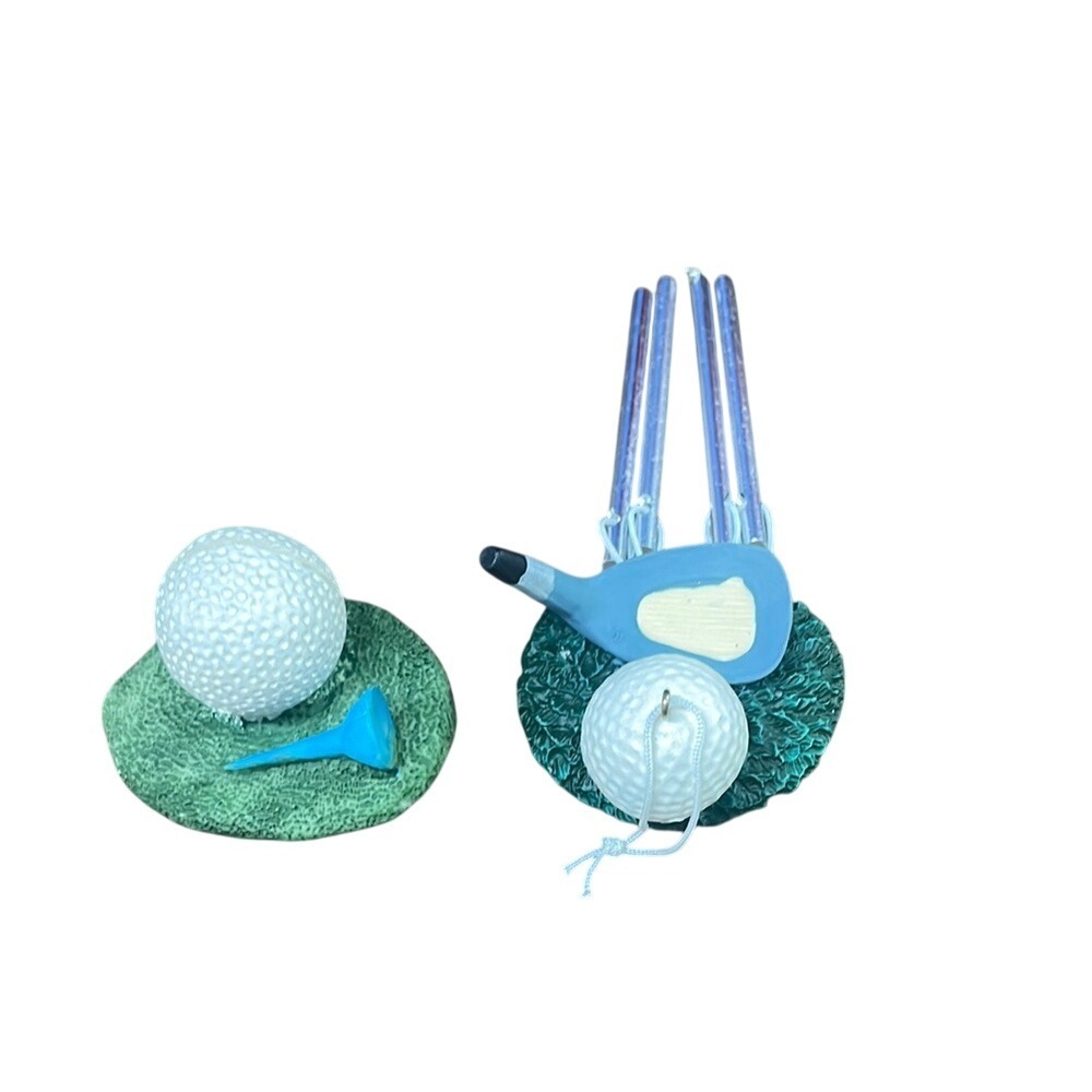 Golf Wind Chime Golf Ball Tee Golf‎ Club & card holder